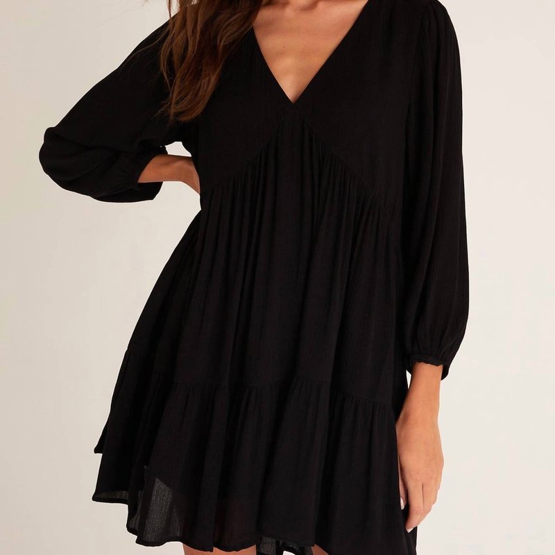 Shop Z Supply Maxine Mini Dress In Black