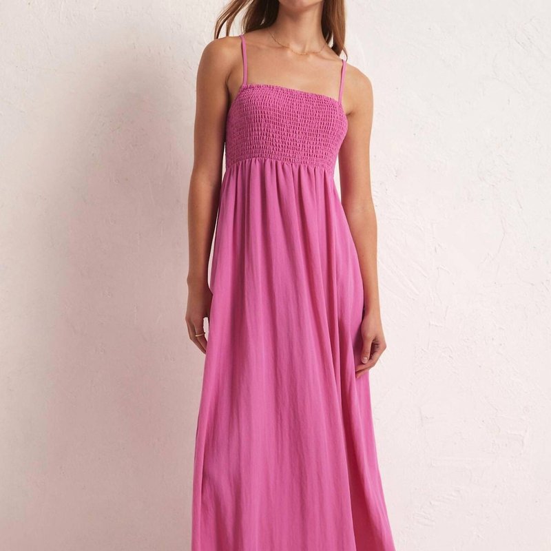 Shop Z Supply Midi Dress In Heartbreaker Pink