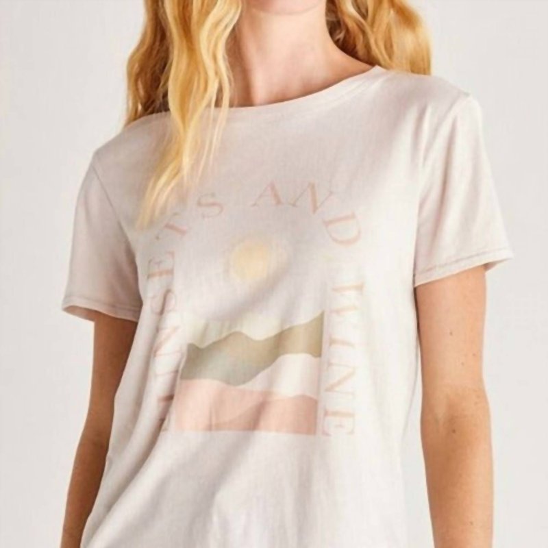 Shop Z Supply Organic Easy Sunset & Wine Tee In White