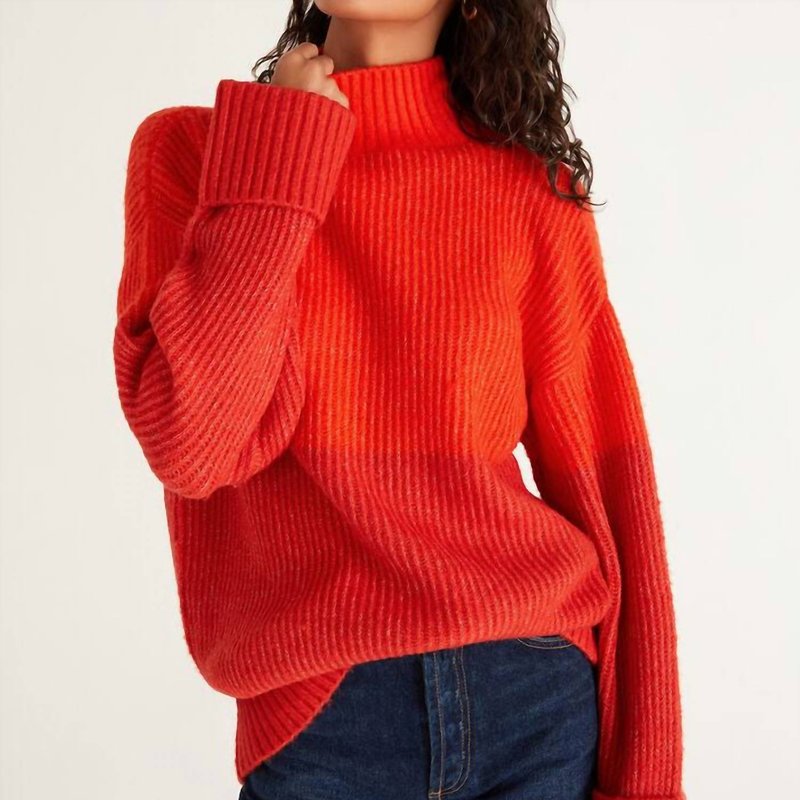 Shop Z Supply Poppy Striped Sweater In Red