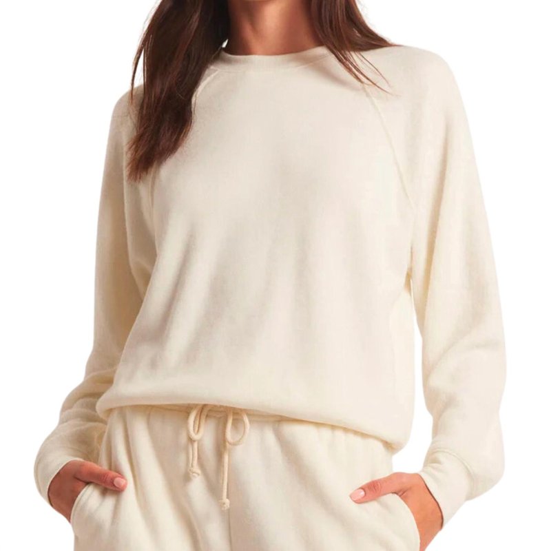 Shop Z Supply Saldana Reverse Fleece Sweater In Brown