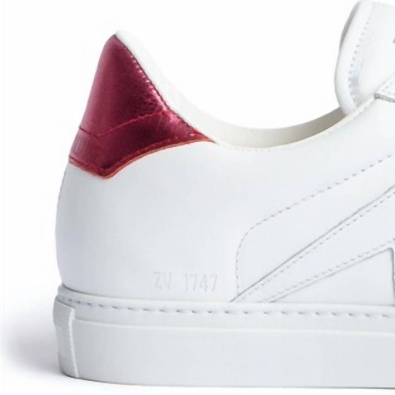 Zadig & Voltaire 1747 Leather Sneakers In White