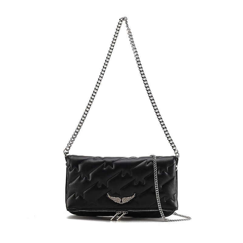 Shop Zadig & Voltaire Women Snake Printed Clutch Handbags In Black