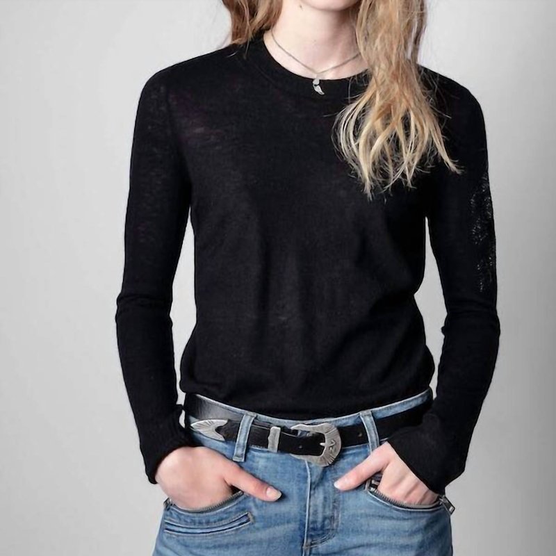 Shop Zadig & Voltaire Women's Arrow Sweater In Black