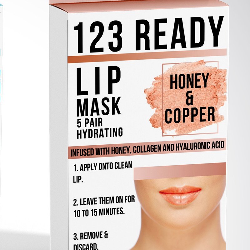 Zaq 123 Ready Copper Honey Hydrating Gel Lip Patches 5pc