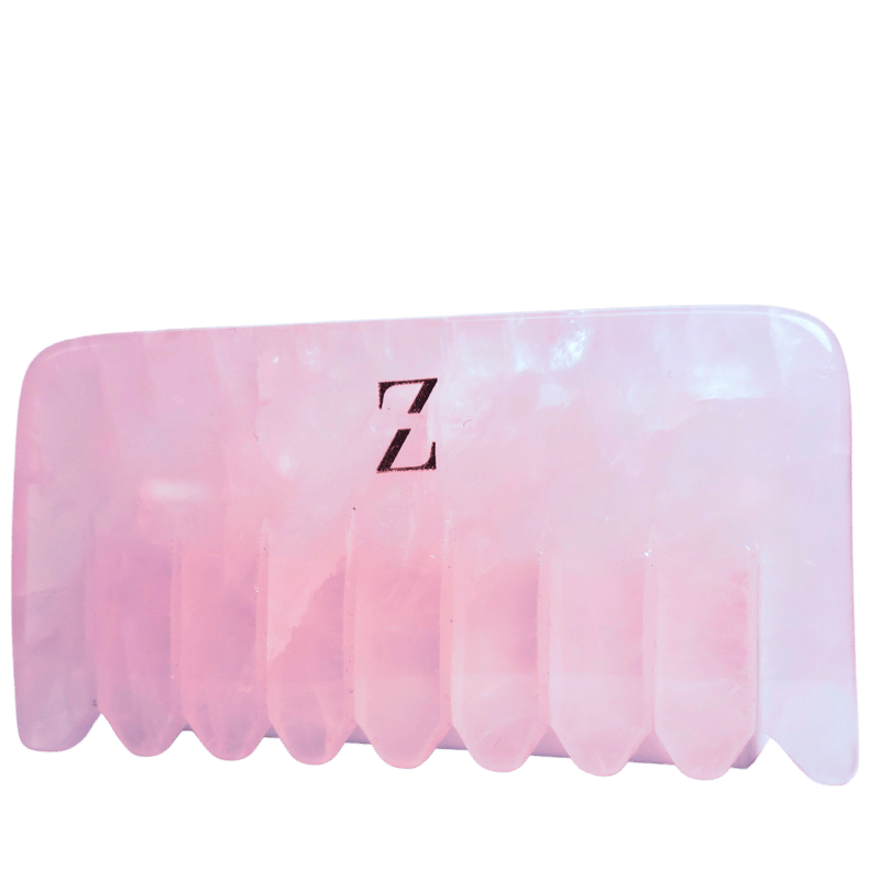 Zaq Rose Quartz Hair Comb