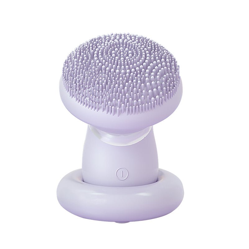 Zaq Vera Waterproof Facial Cleansing Brush With Pulse Acoustic Wave Vibration, And Magnetic Beads In Purple