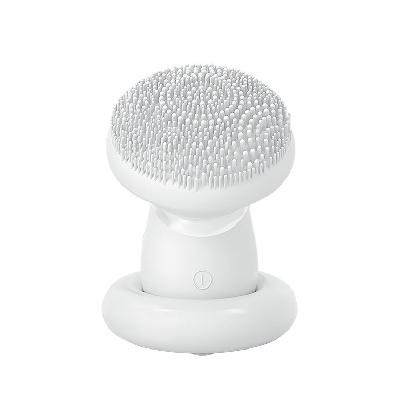 Zaq Vera Waterproof Facial Cleansing Brush With Pulse Acoustic Wave Vibration, And Magnetic Beads In White