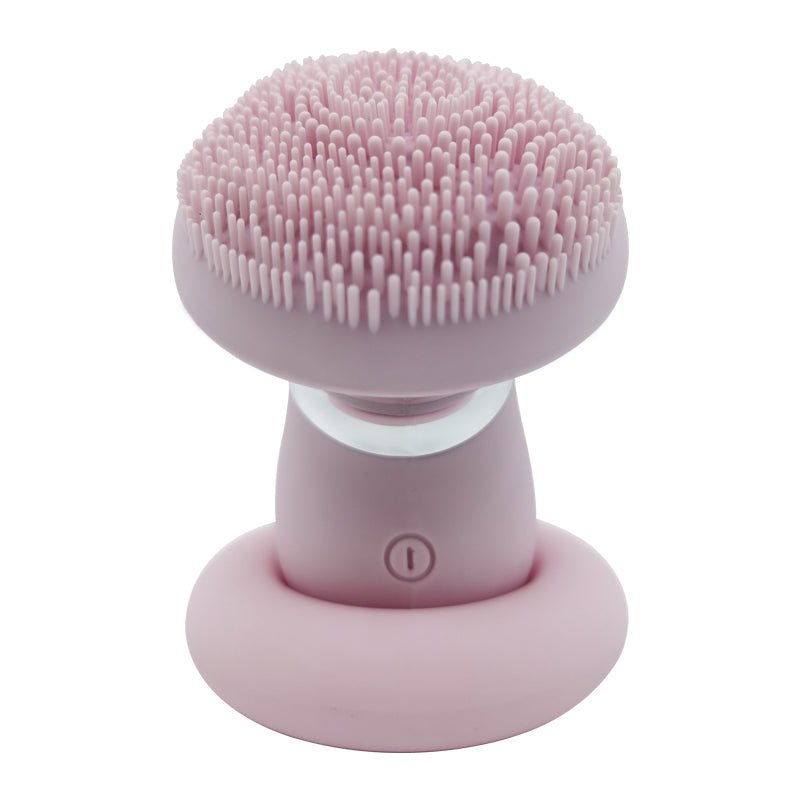 Zaq Vera Waterproof Facial Cleansing Brush With Pulse Acoustic Wave Vibration, And Magnetic Beads In Pink