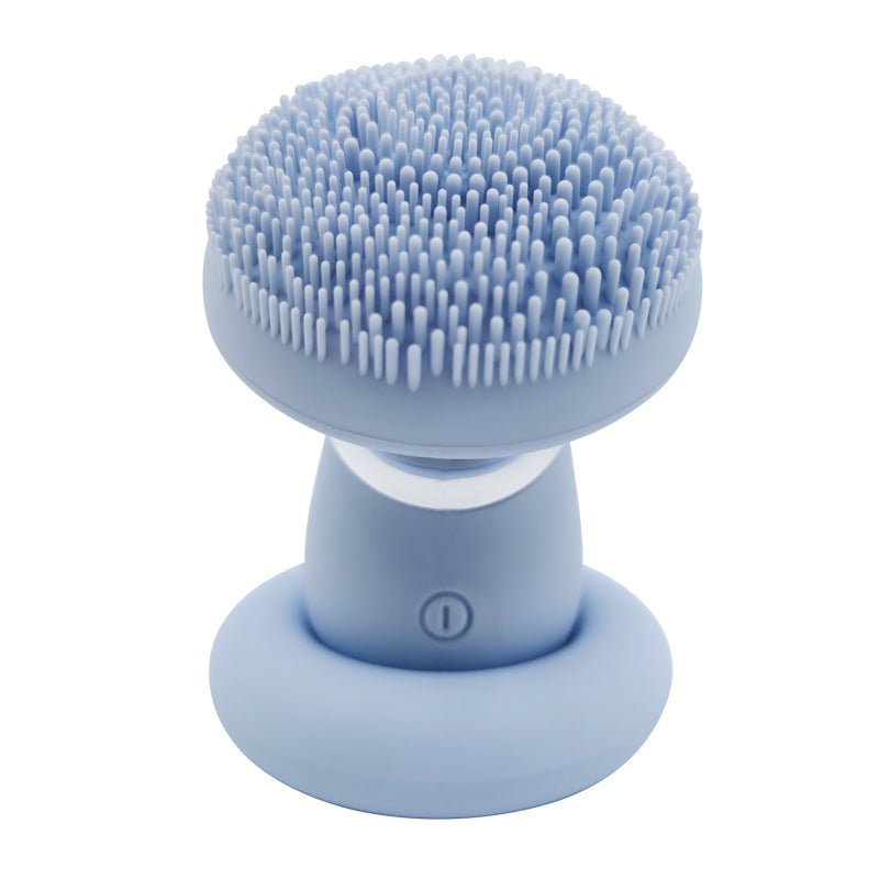 Zaq Vera Waterproof Facial Cleansing Brush With Pulse Acoustic Wave Vibration, And Magnetic Beads In Blue