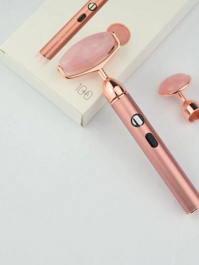 ZAQ ZAQ Sana Rose Quartz USB Rechargeable Vibrating Changeable Face Rollers - 3 Speed product