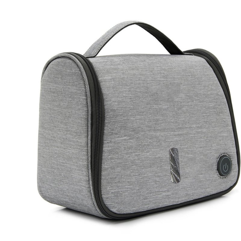 Zaq Uv Disinfection Portable Cosmetic Sanitization Bag In Grey
